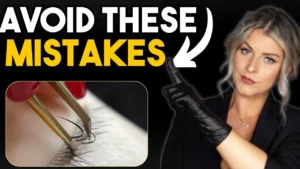 how to hold eyelash extension tweezers