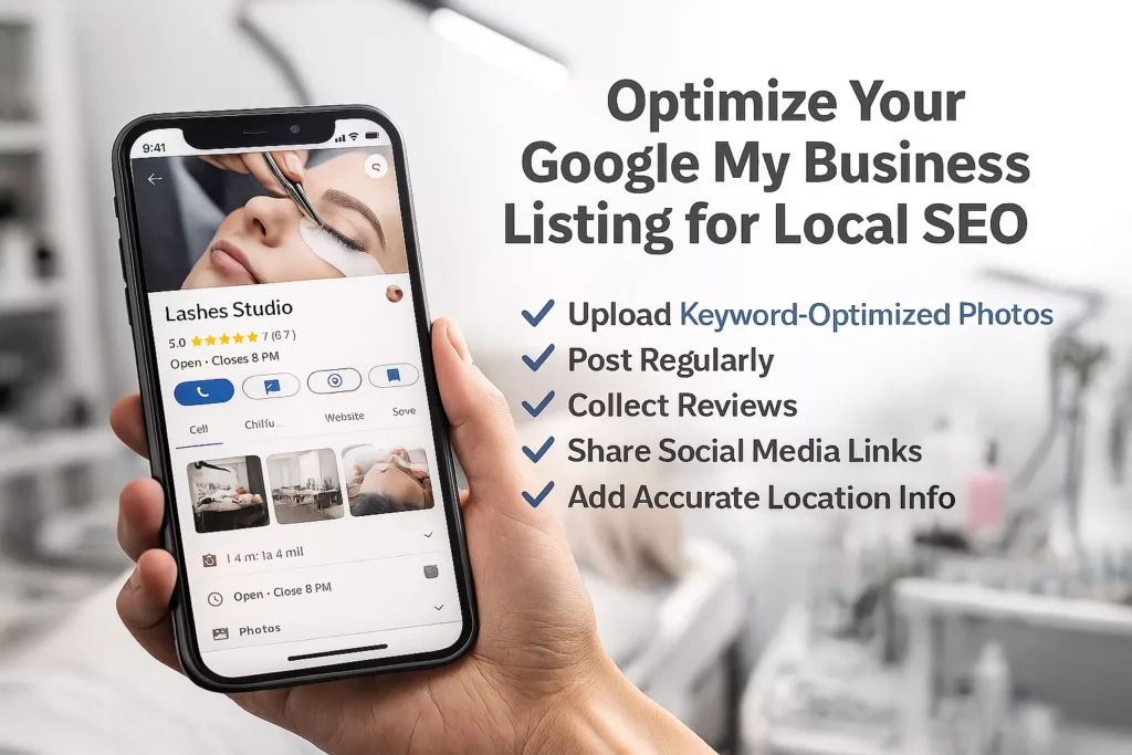 Google My Business for lash artists